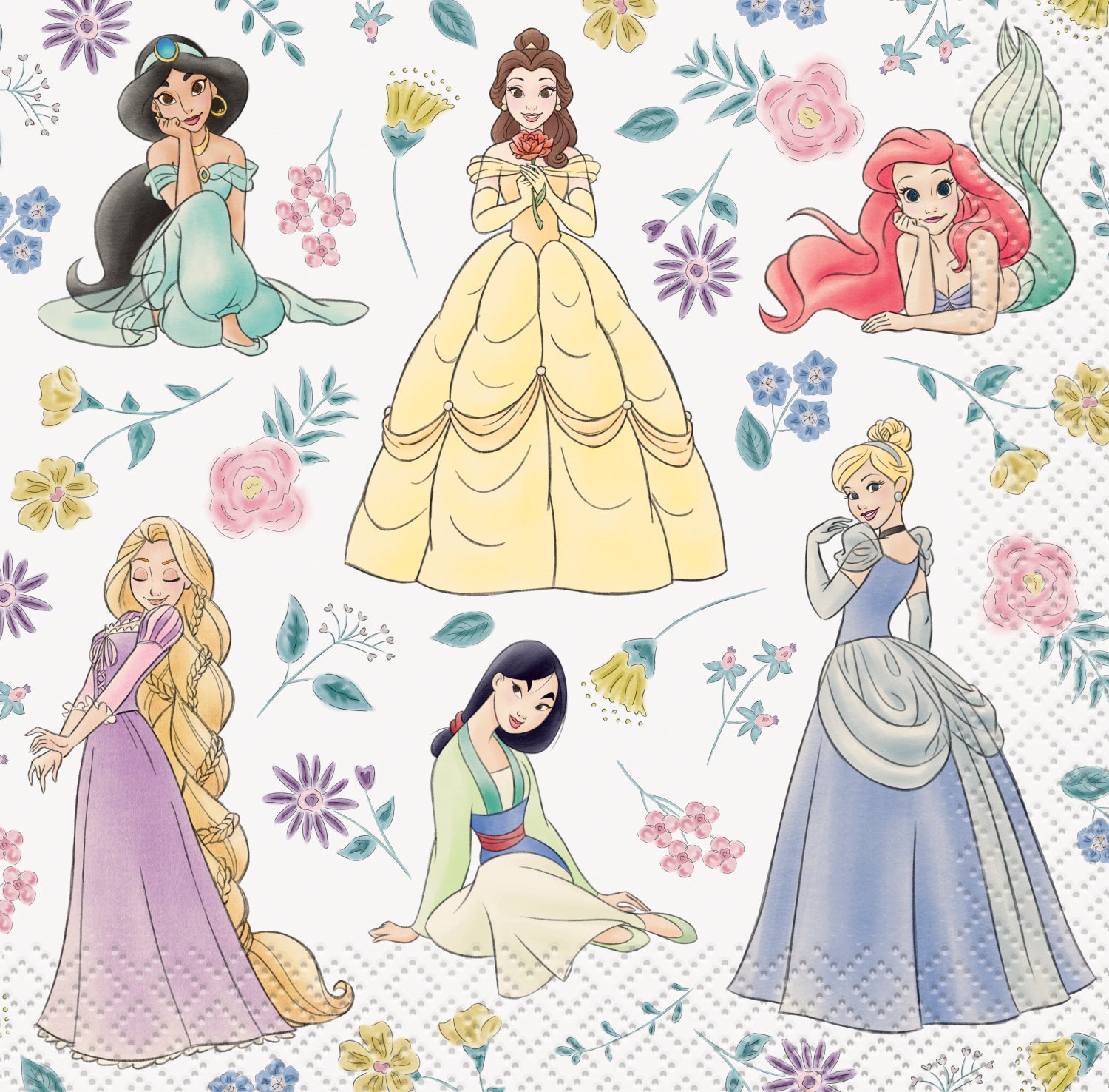 Disney Princess Beverage Napkins, 16ct