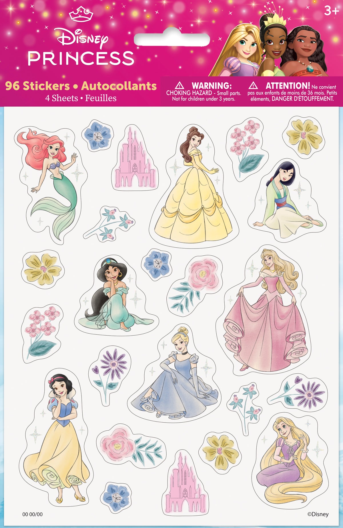 Disney Princess Glitter Stickers, 96ct - Image 2