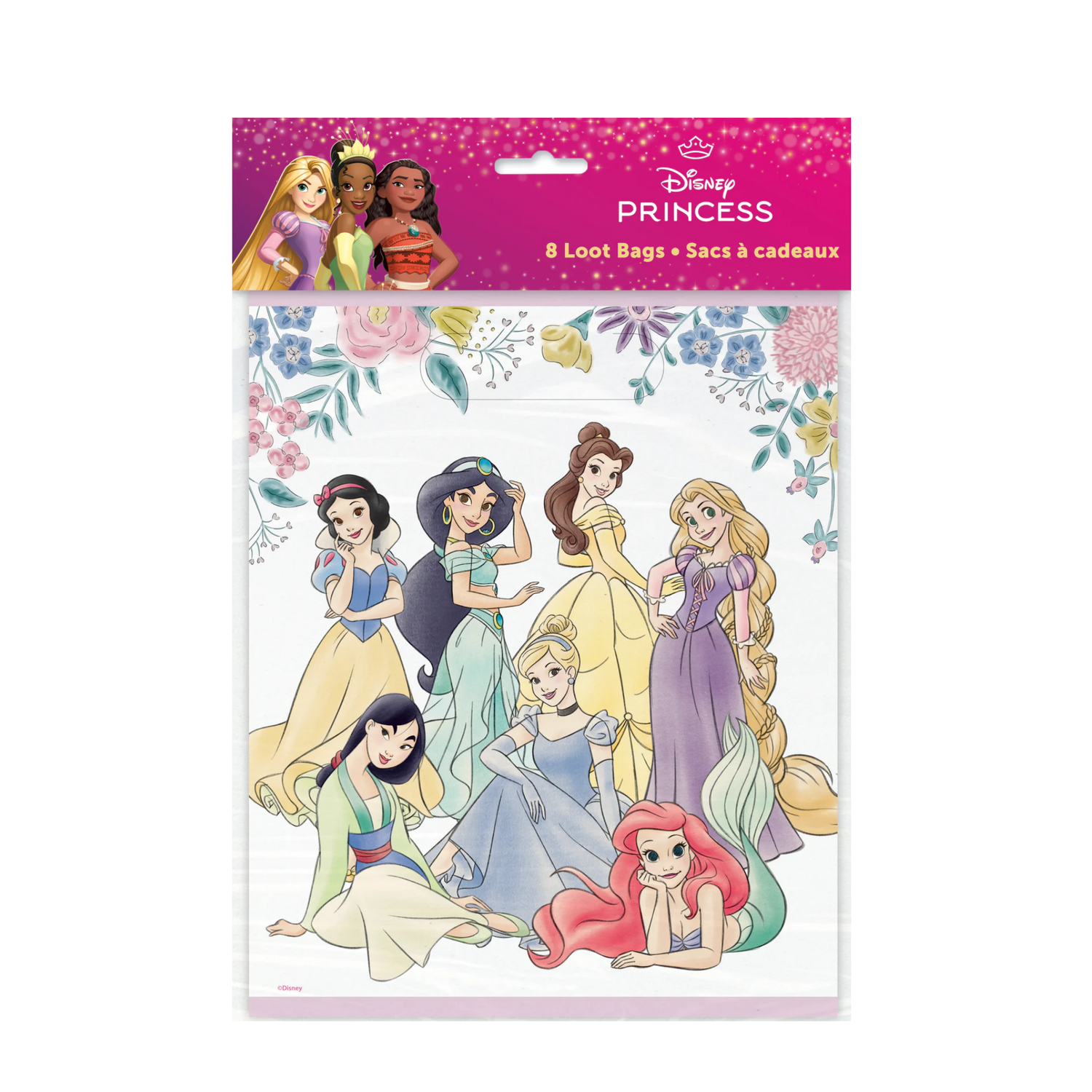 Disney Princess Loot Bags, 8ct