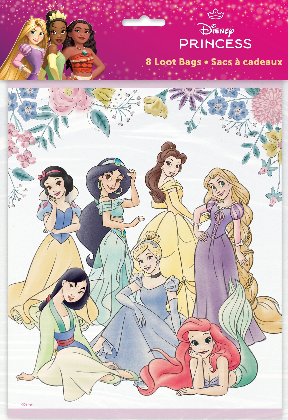 Disney Princess Loot Bags, 8ct - Image 2