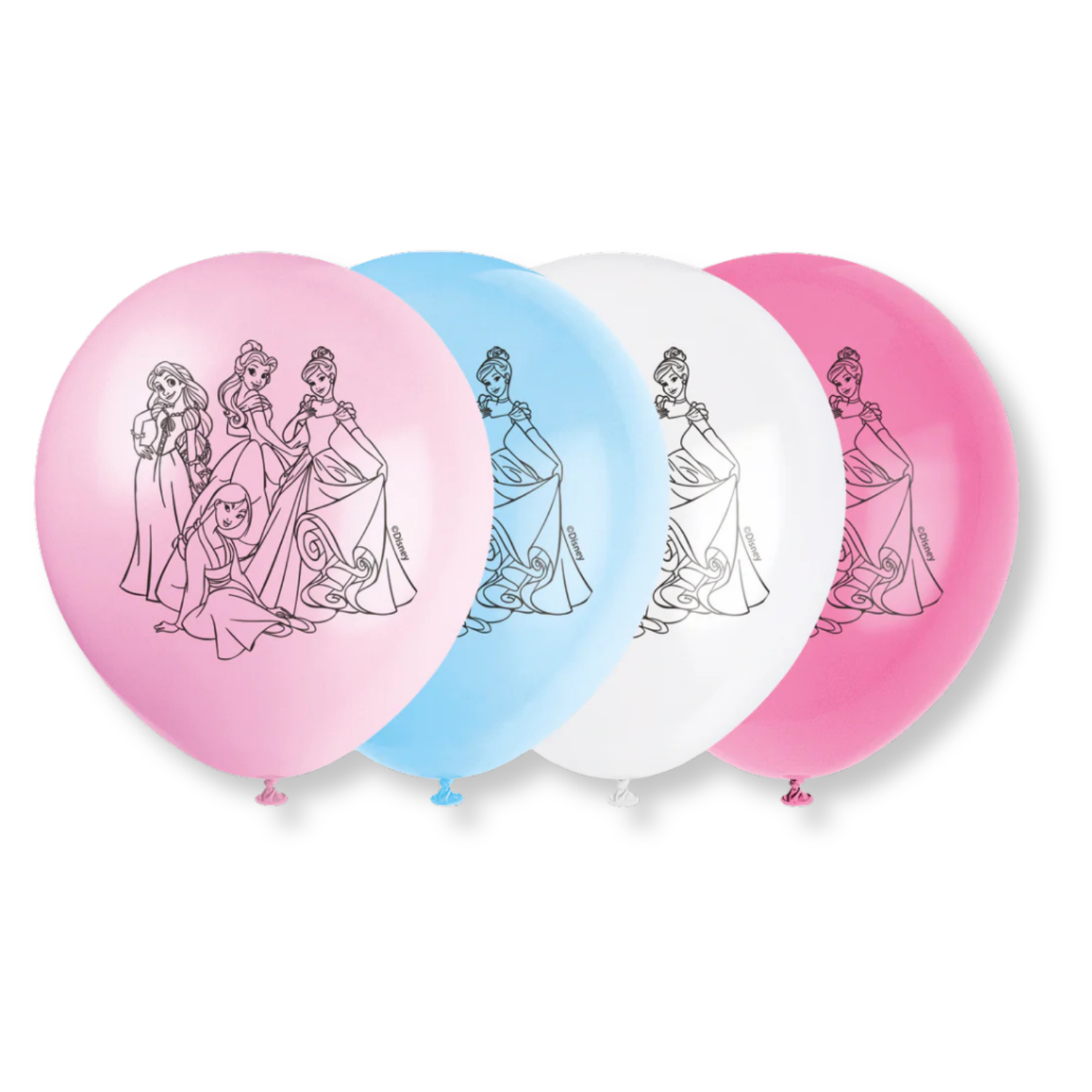 Disney Princess 12" Latex Balloons, 8ct