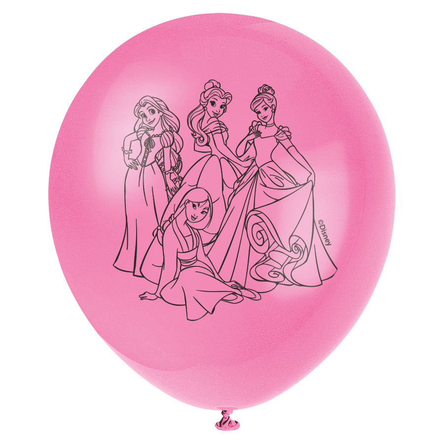 Disney Princess 12" Latex Balloons, 8ct - Image 4