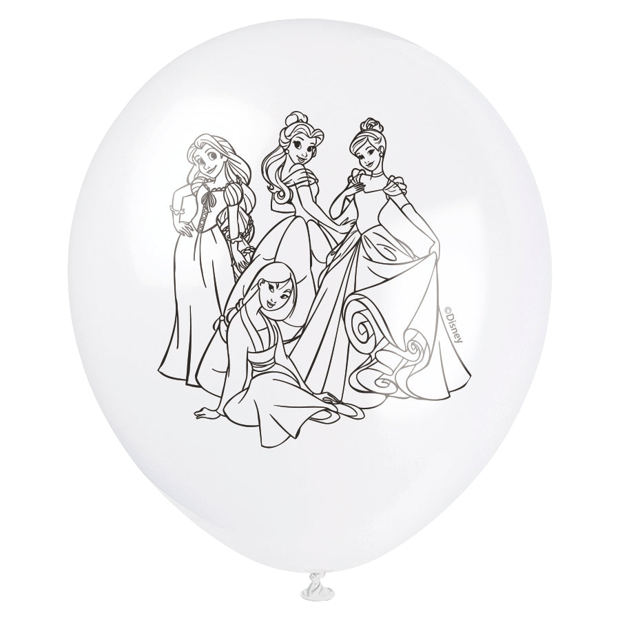 Disney Princess 12" Latex Balloons, 8ct - Image 6