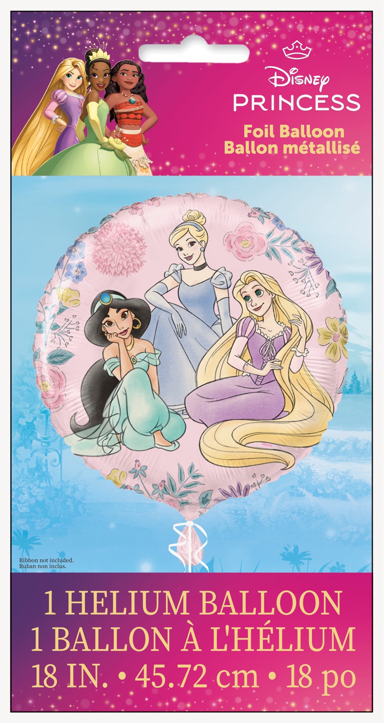 Disney Princess 18" Round Foil Balloon - Packaged - Image 2