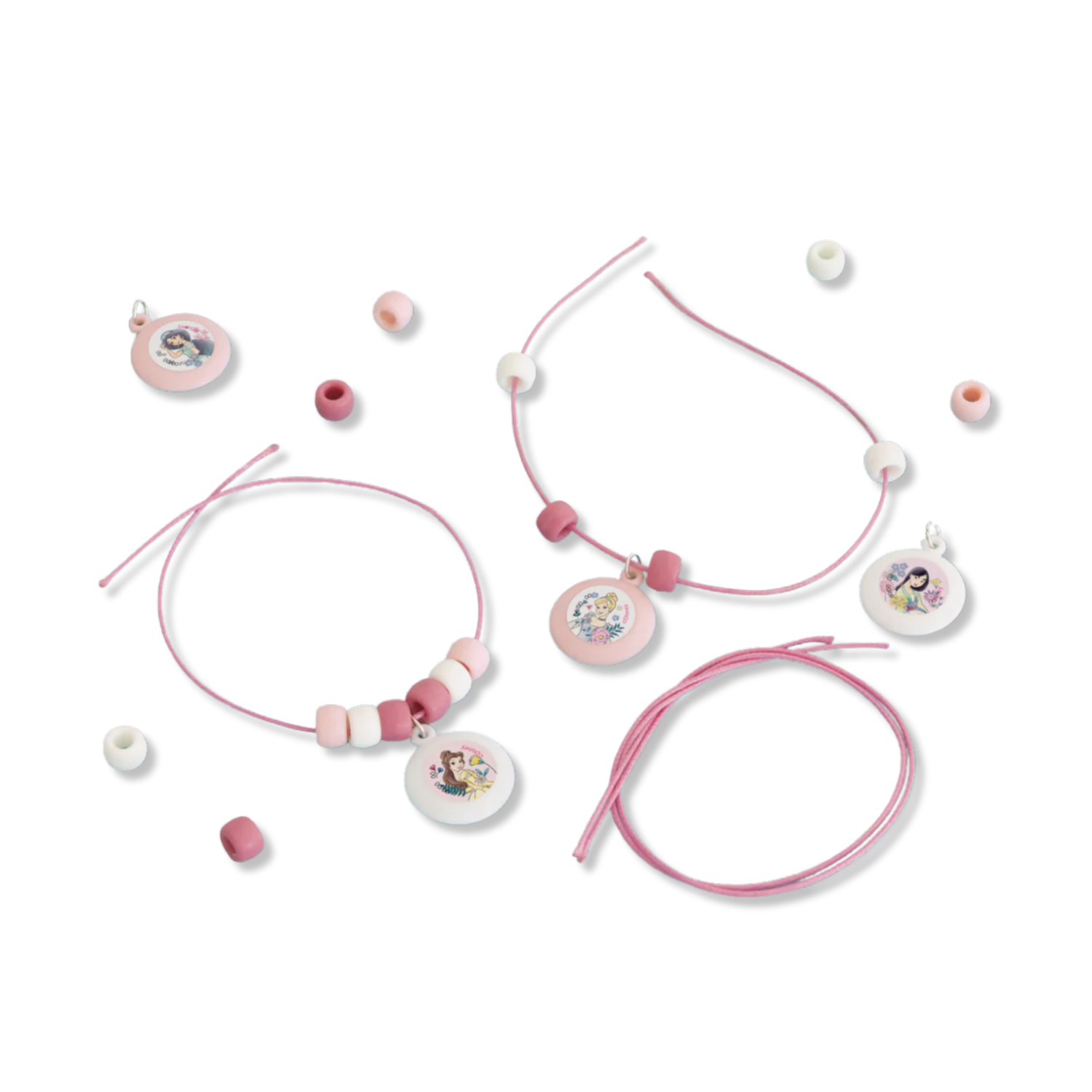 Disney Princess Assorted Charm Bracelets, 4ct