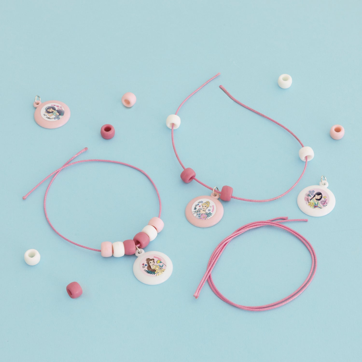 Disney Princess Assorted Charm Bracelets, 4ct