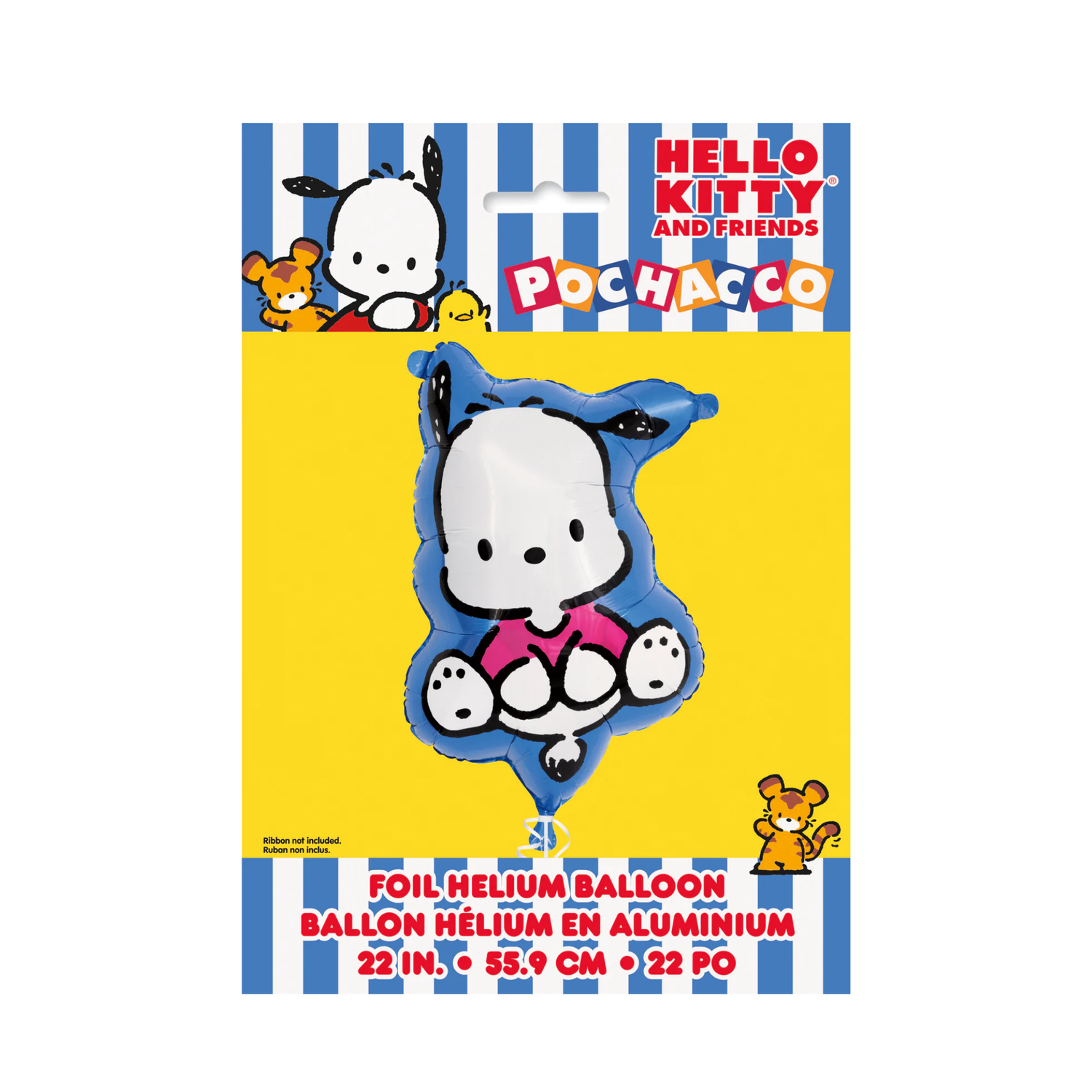 Hello Kitty & Friends Pochacco-Shaped 27.25" Giant Foil Balloon - Packaged