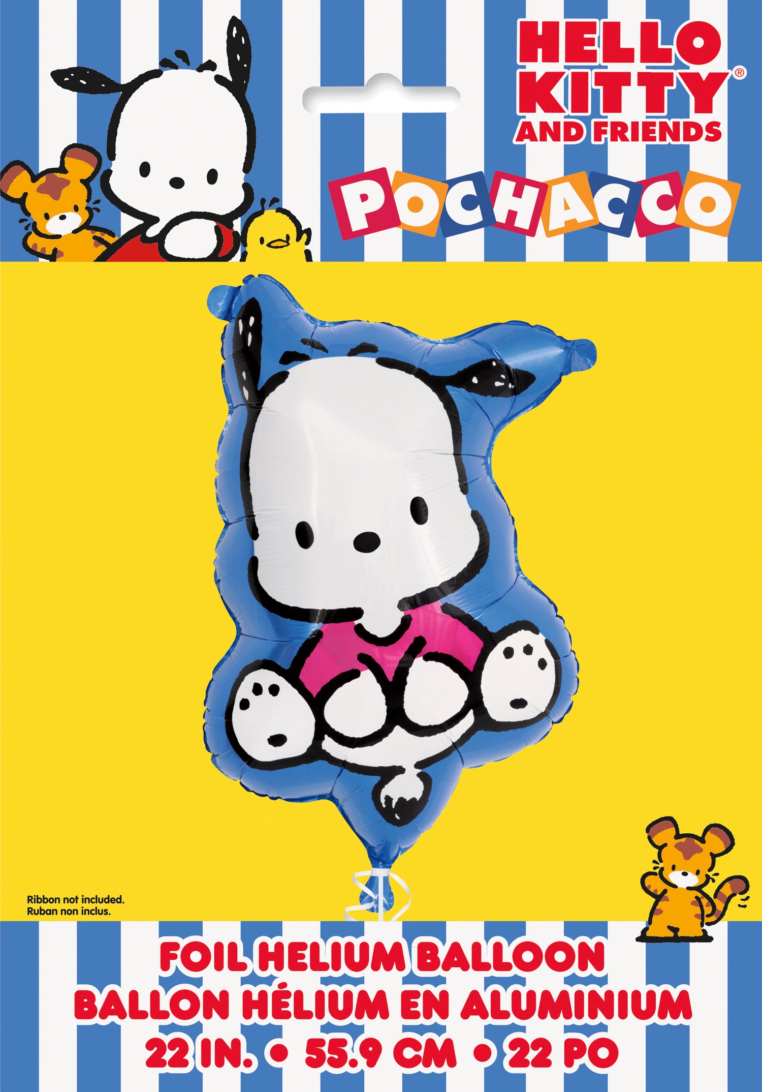 Hello Kitty & Friends Pochacco-Shaped 27.25" Giant Foil Balloon - Packaged