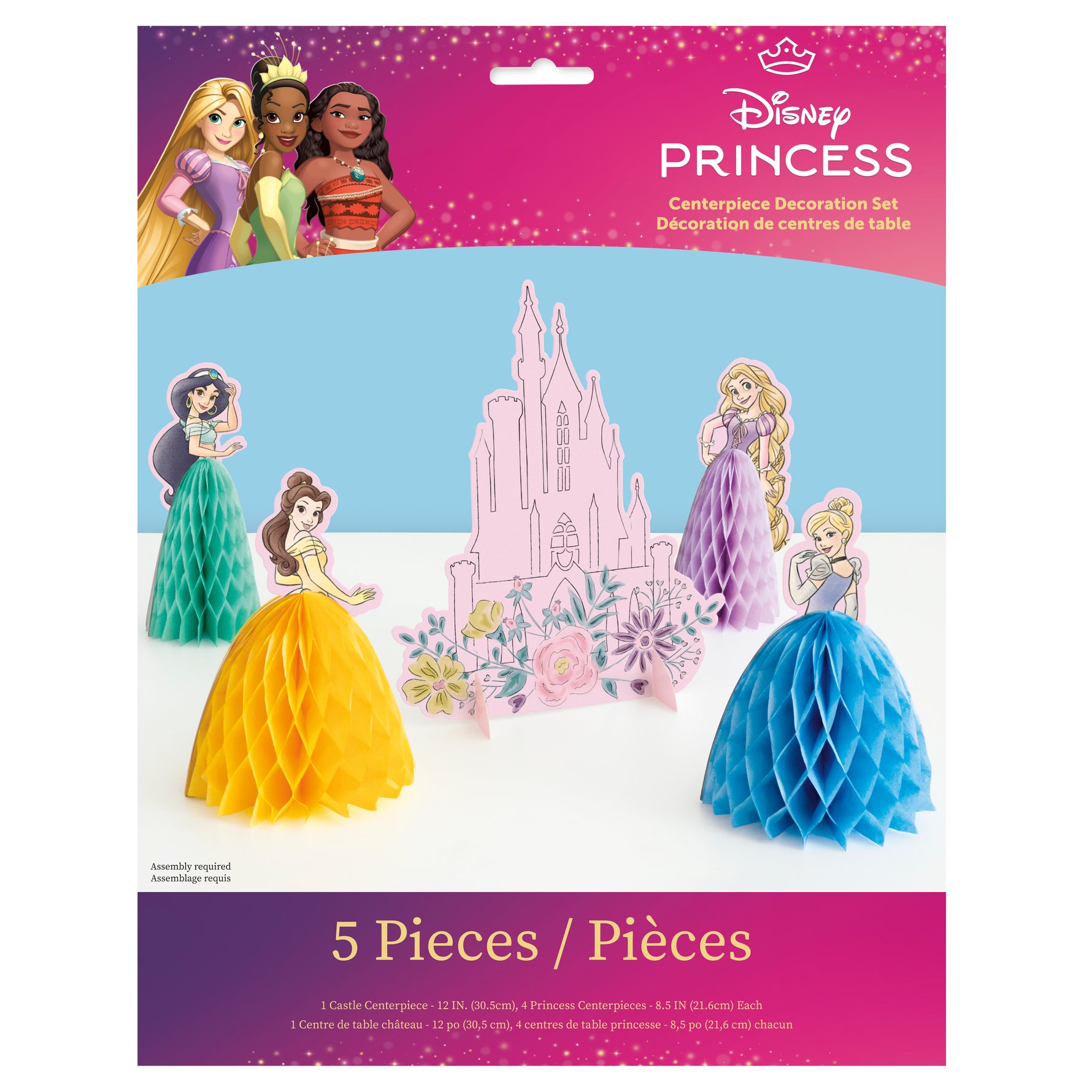 Disney Princess Assorted Standing Puff Tissue Centerpieces, 8ct - Image 2