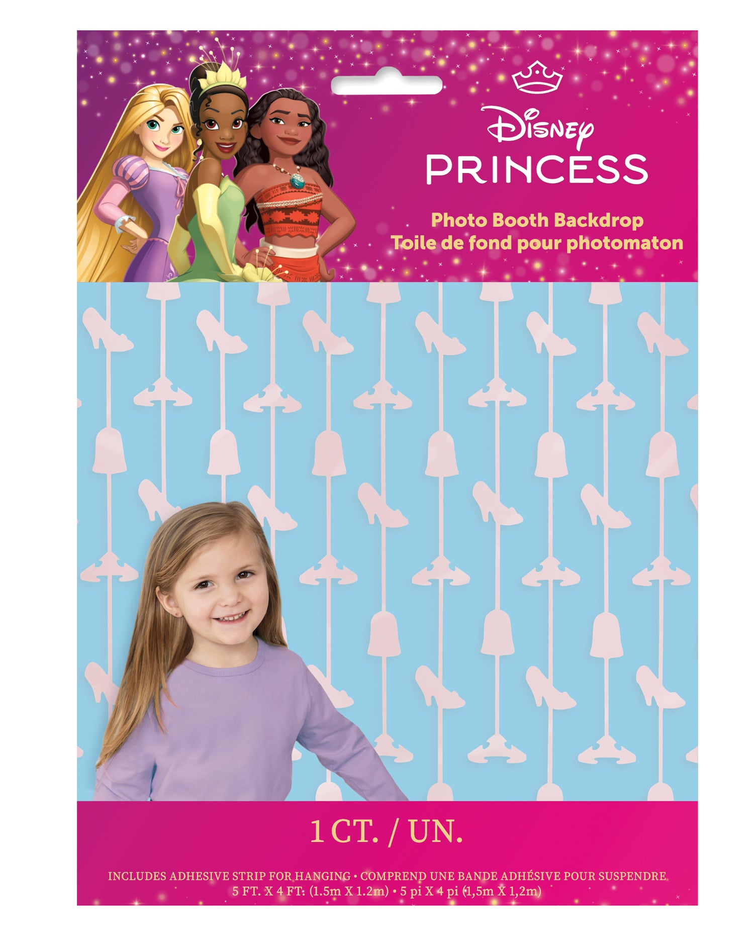 Disney Princess Foil Cutout Photo Booth Backdrop, 60" x 48" - Image 2