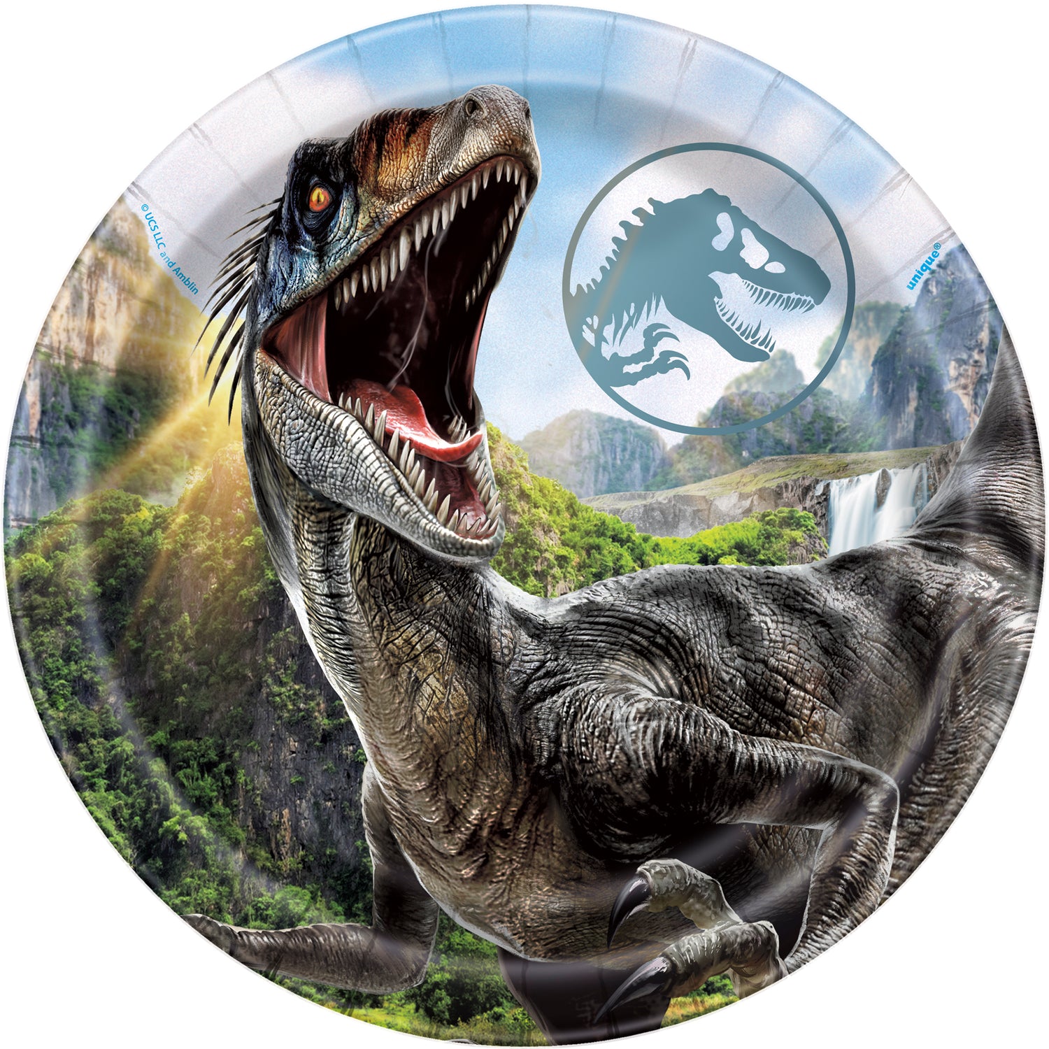 Jurassic World 4 Round 7" Dessert Plates, 8ct