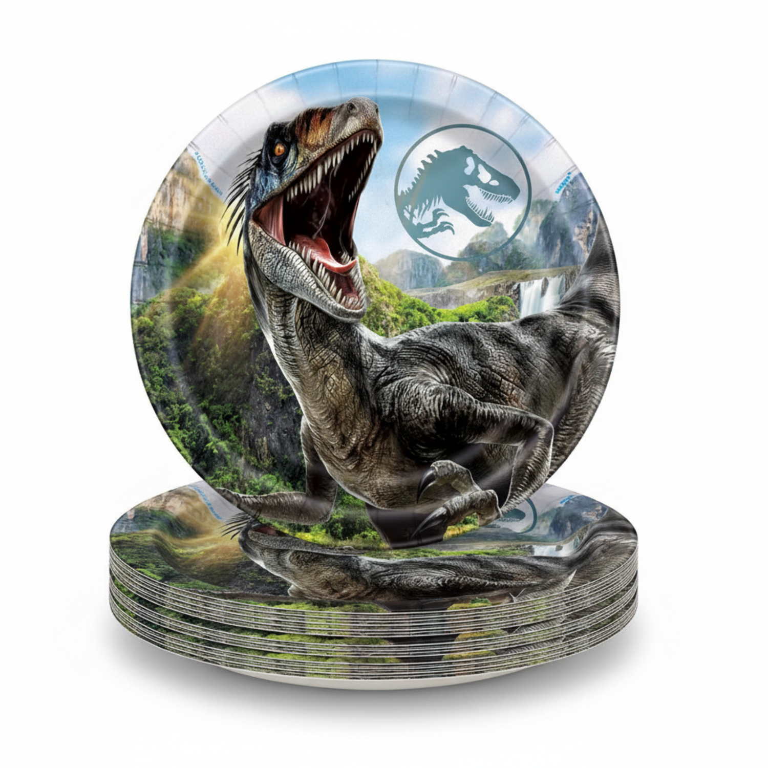 Jurassic World 4 Round 7" Dessert Plates, 8ct