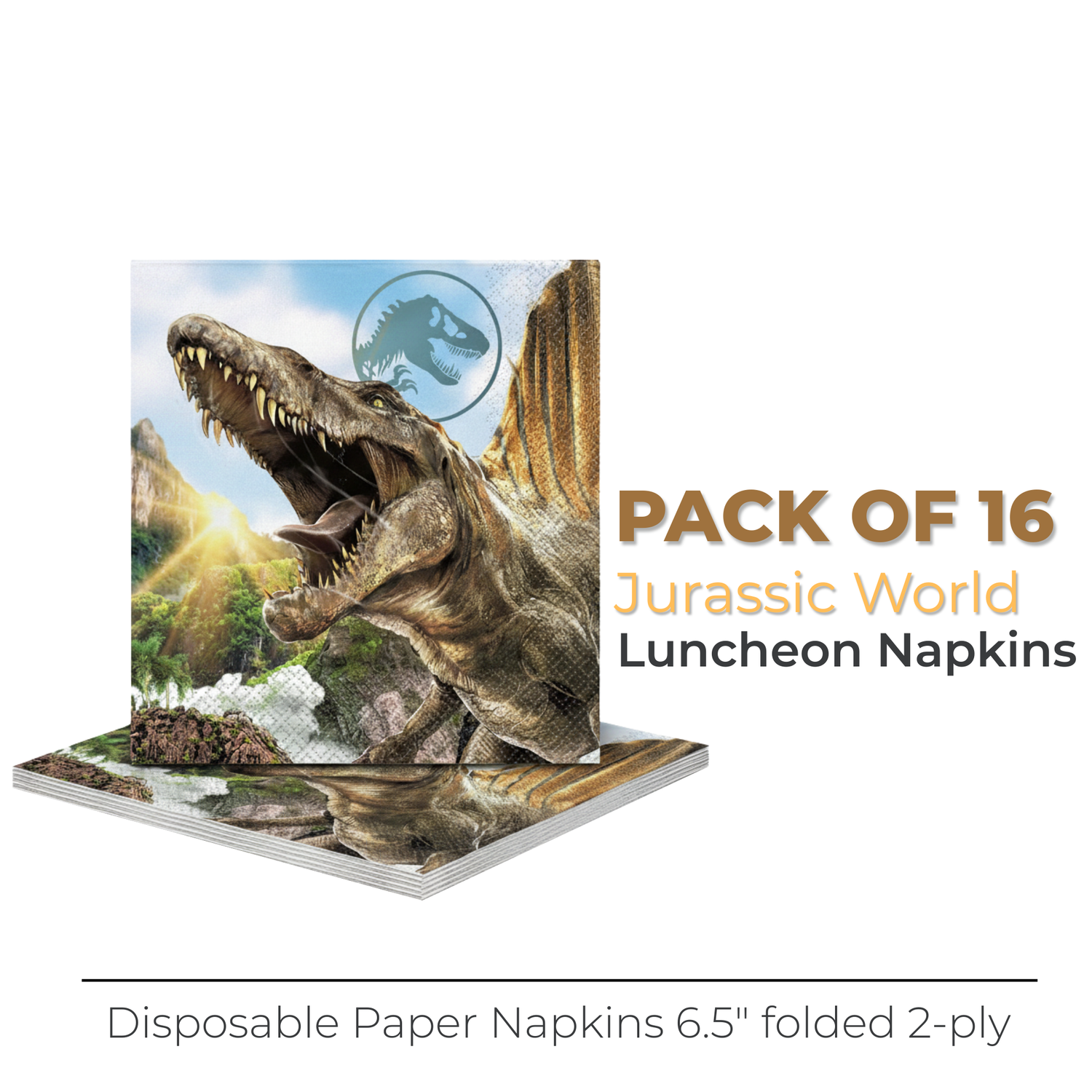 Jurassic World 4 Luncheon Napkins, 16ct