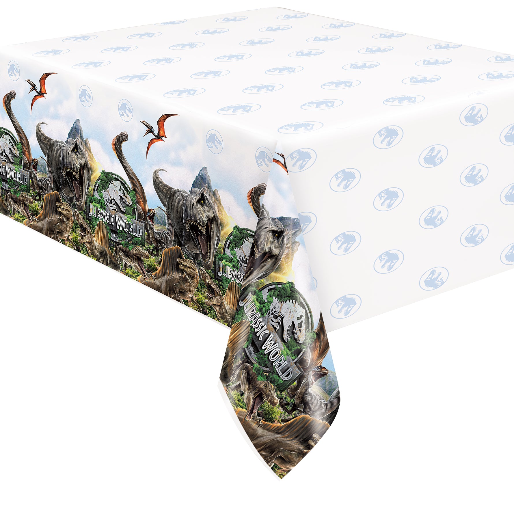 Jurassic World 4 Rectangular Plastic Table Cover, 54" x 84" - Image 3