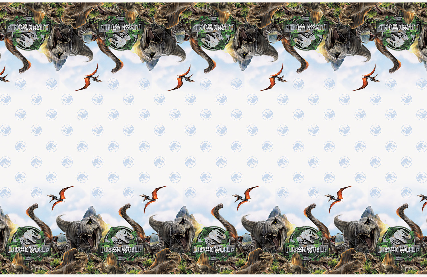 Jurassic World 4 Rectangular Plastic Table Cover, 54" x 84" - Image 2