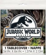 Jurassic World 4 Rectangular Plastic Table Cover, 54" x 84"