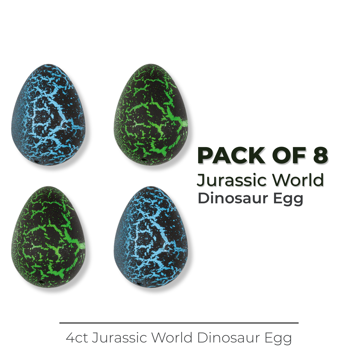 Jurassic World 4 Grow a Dinosaur Egg, 4ct