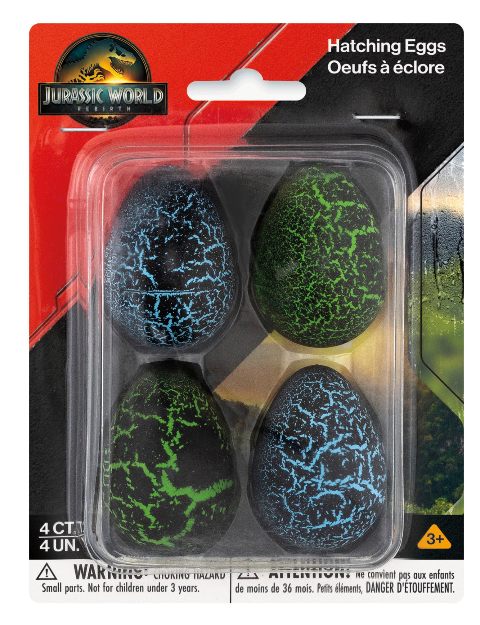 Jurassic World 4 Grow a Dinosaur Egg, 4ct