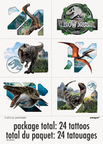 Jurassic World 4 Tattoos, 24ct