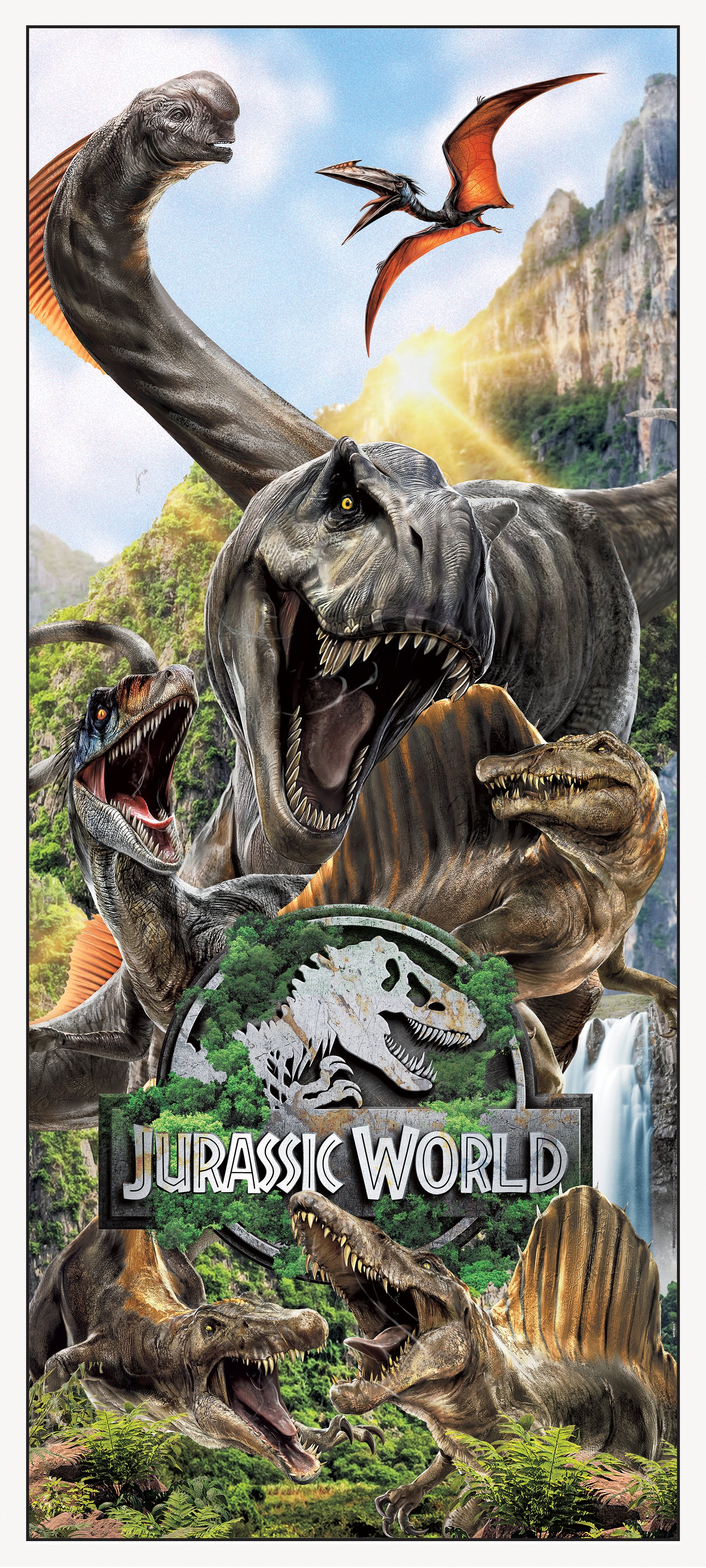 Jurassic World 4 Door Poster, 27" x 60"