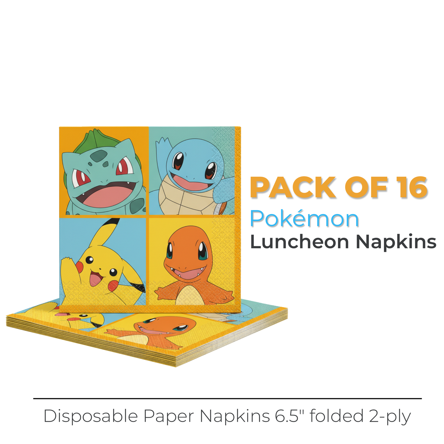 Pokémon Luncheon Napkins, 16ct