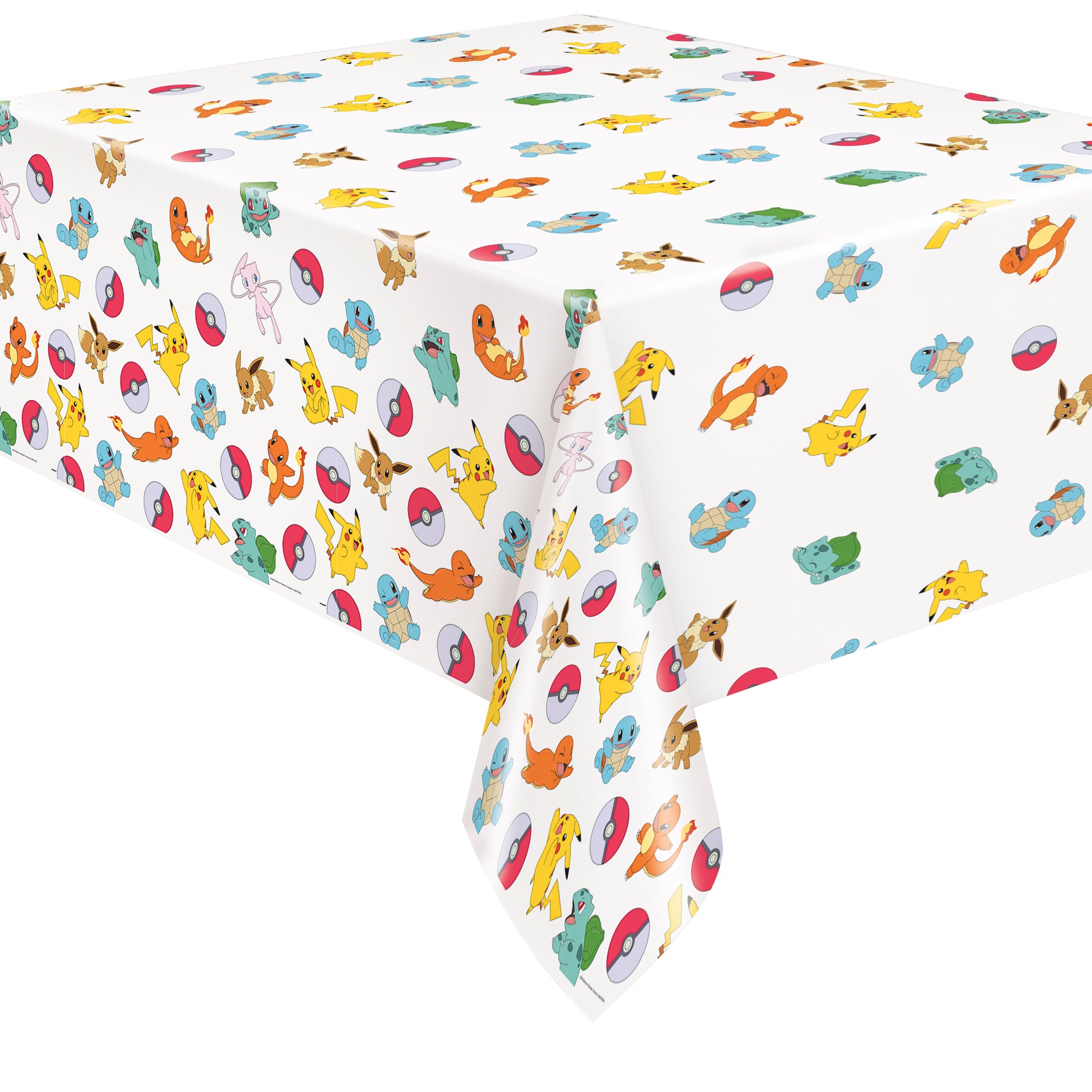 Pokémon Rectangular Plastic Table Cover, 54" x 84" - Short Fold - Image 2