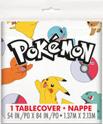 Pokémon Rectangular Plastic Table Cover, 54" x 84" - Short Fold