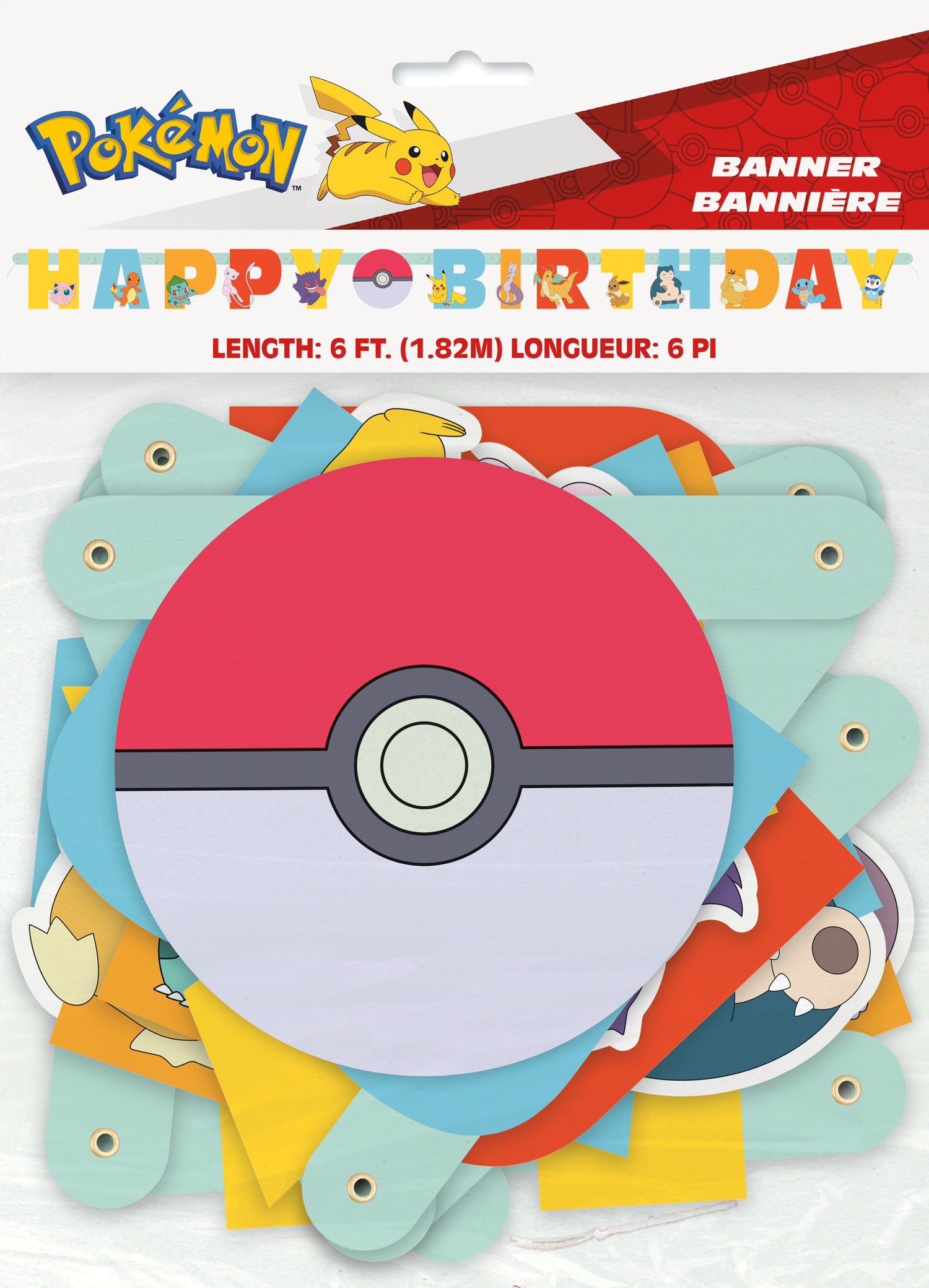 Pokémon "Happy Birthday" 75" Jointed Banner - Image 2
