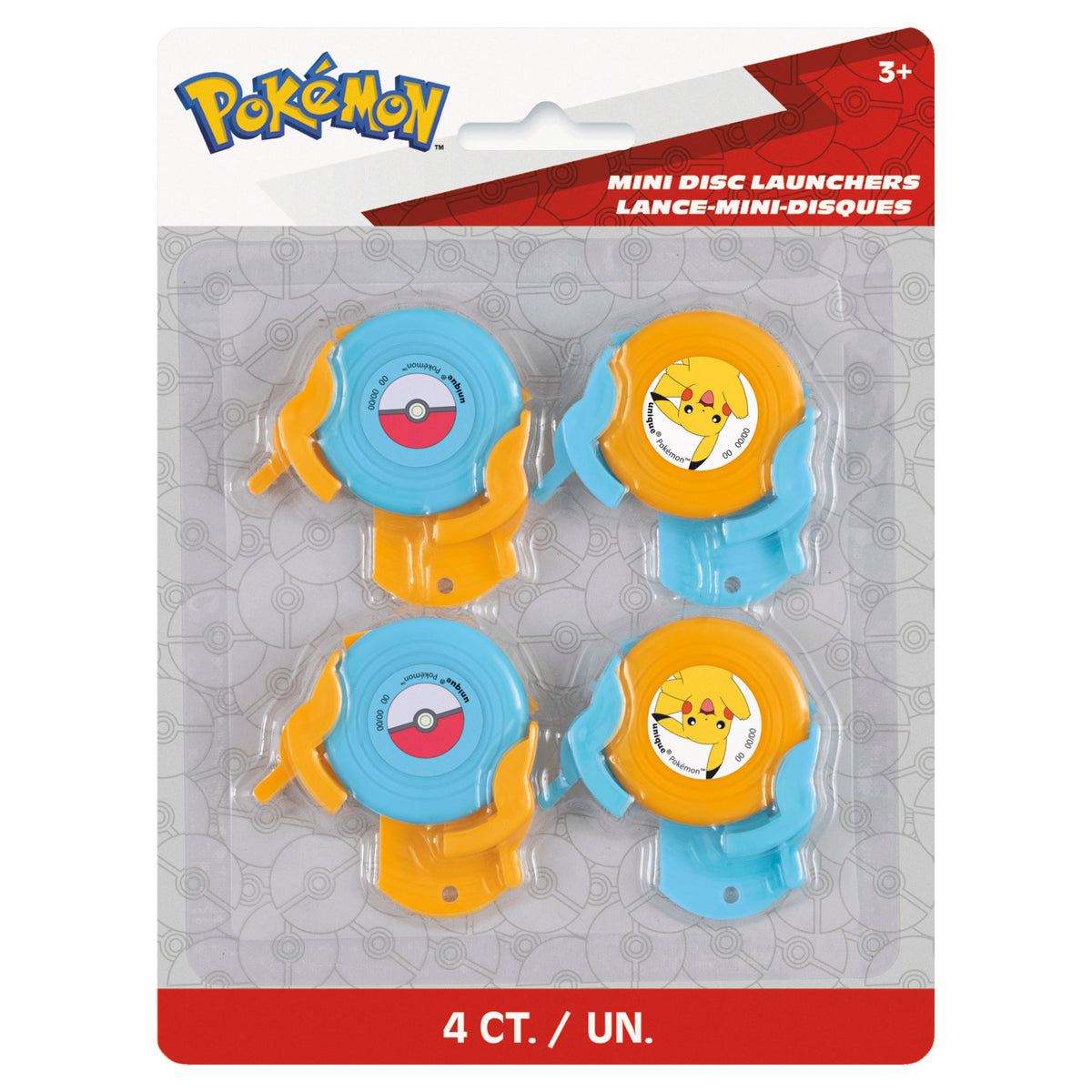 Pokémon Assorted Disc Launchers, 4ct