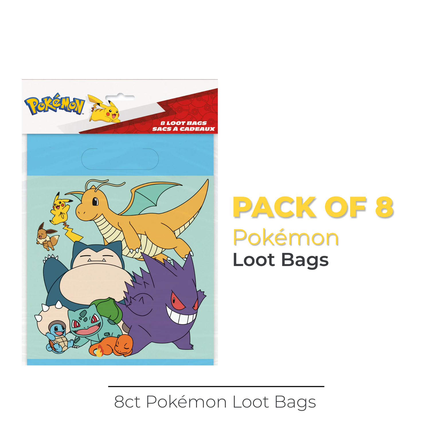 Pokémon Loot Bags, 8ct