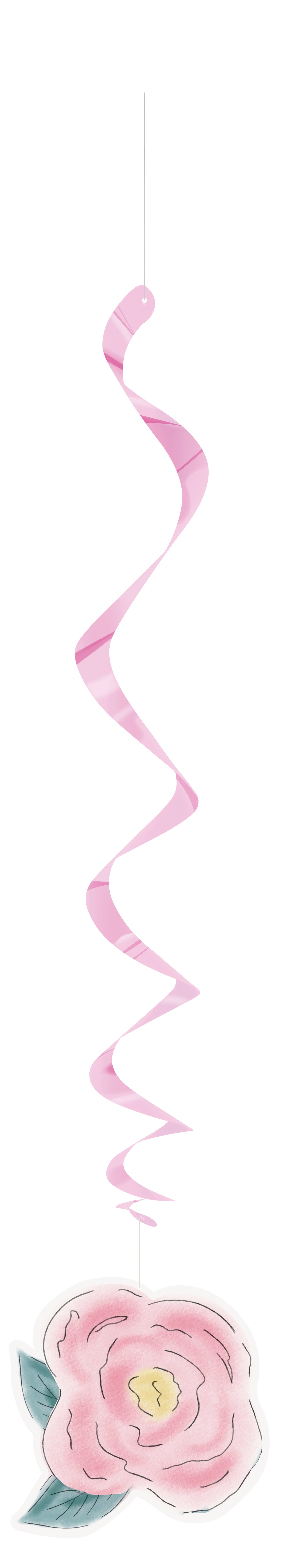 Disney Princess Assorted Hanging Swirl Decorations, 12ct - Image 5