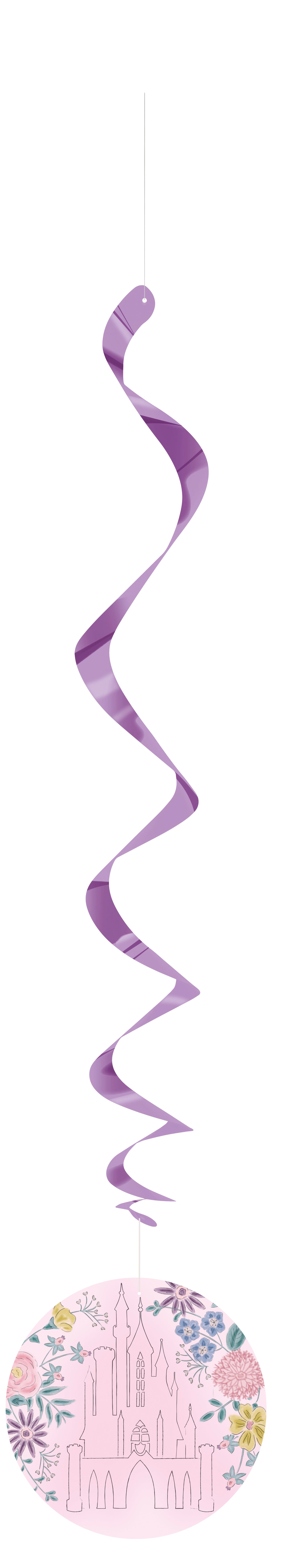 Disney Princess Assorted Hanging Swirl Decorations, 12ct - Image 13