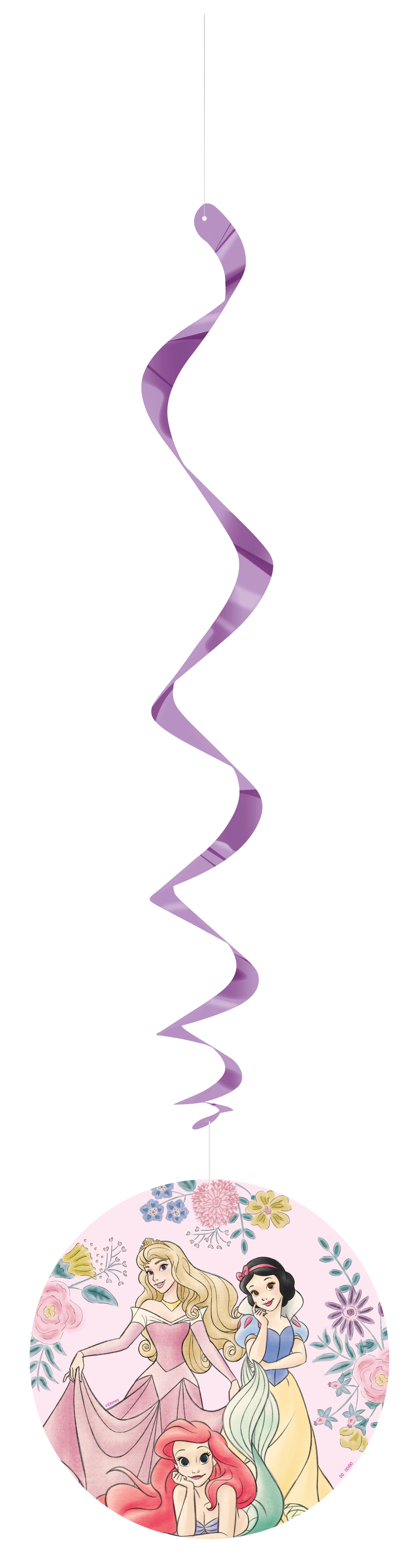 Disney Princess Assorted Hanging Swirl Decorations, 12ct - Image 7