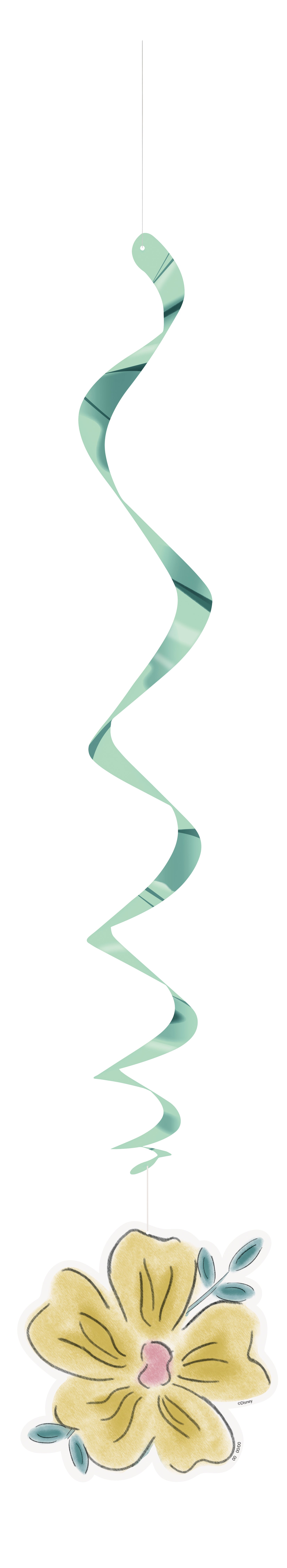 Disney Princess Assorted Hanging Swirl Decorations, 12ct - Image 6