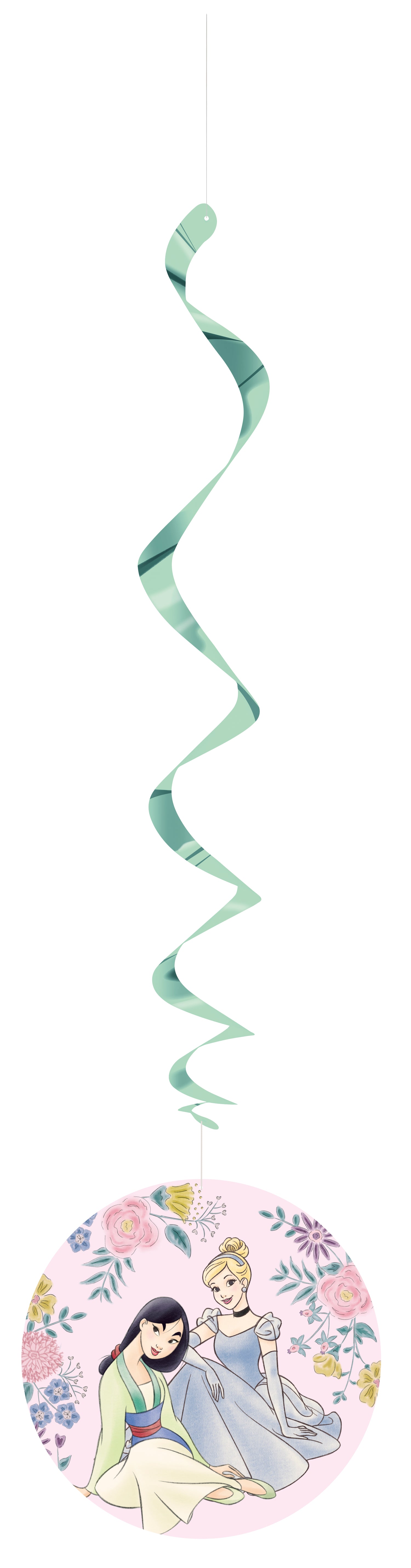 Disney Princess Assorted Hanging Swirl Decorations, 12ct - Image 3