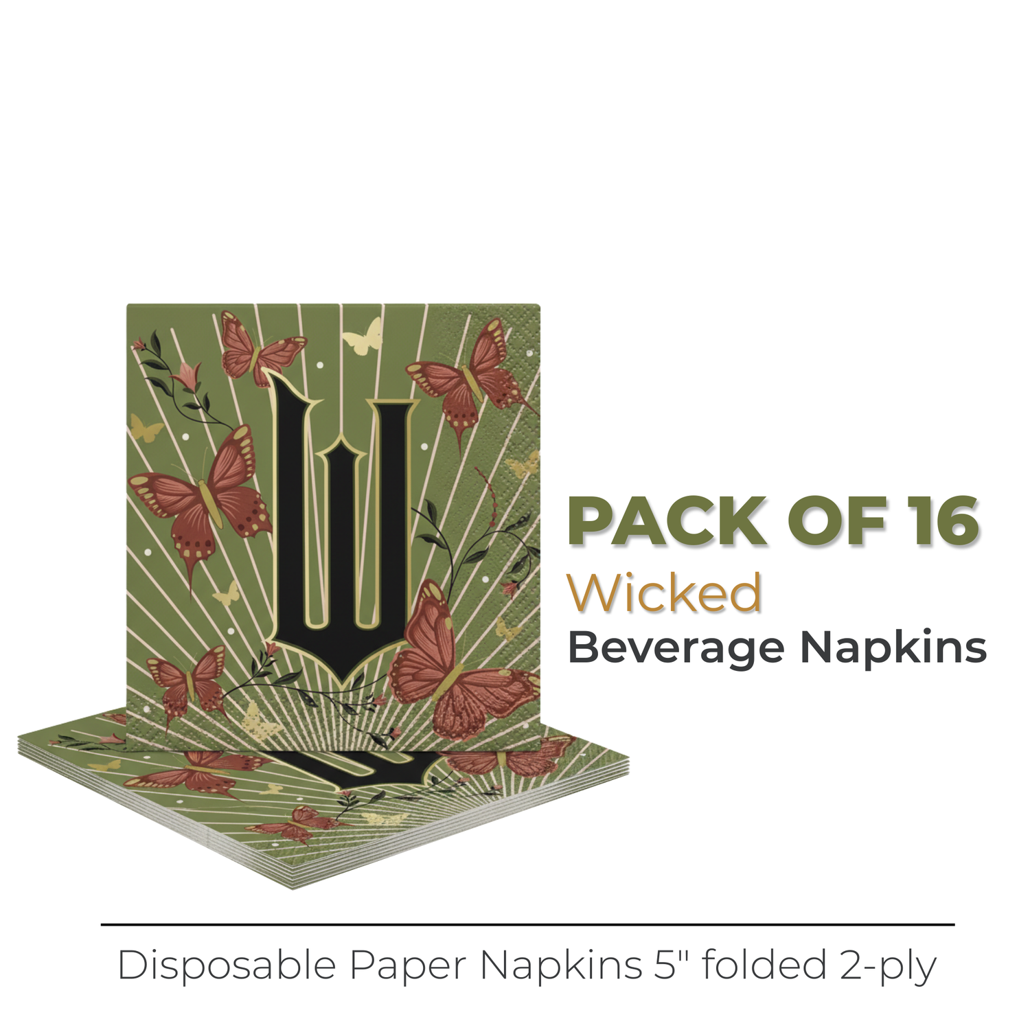 Wicked Beverage Napkins, 16ct