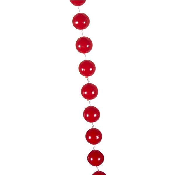 Red 33" 7mm Bead Necklaces