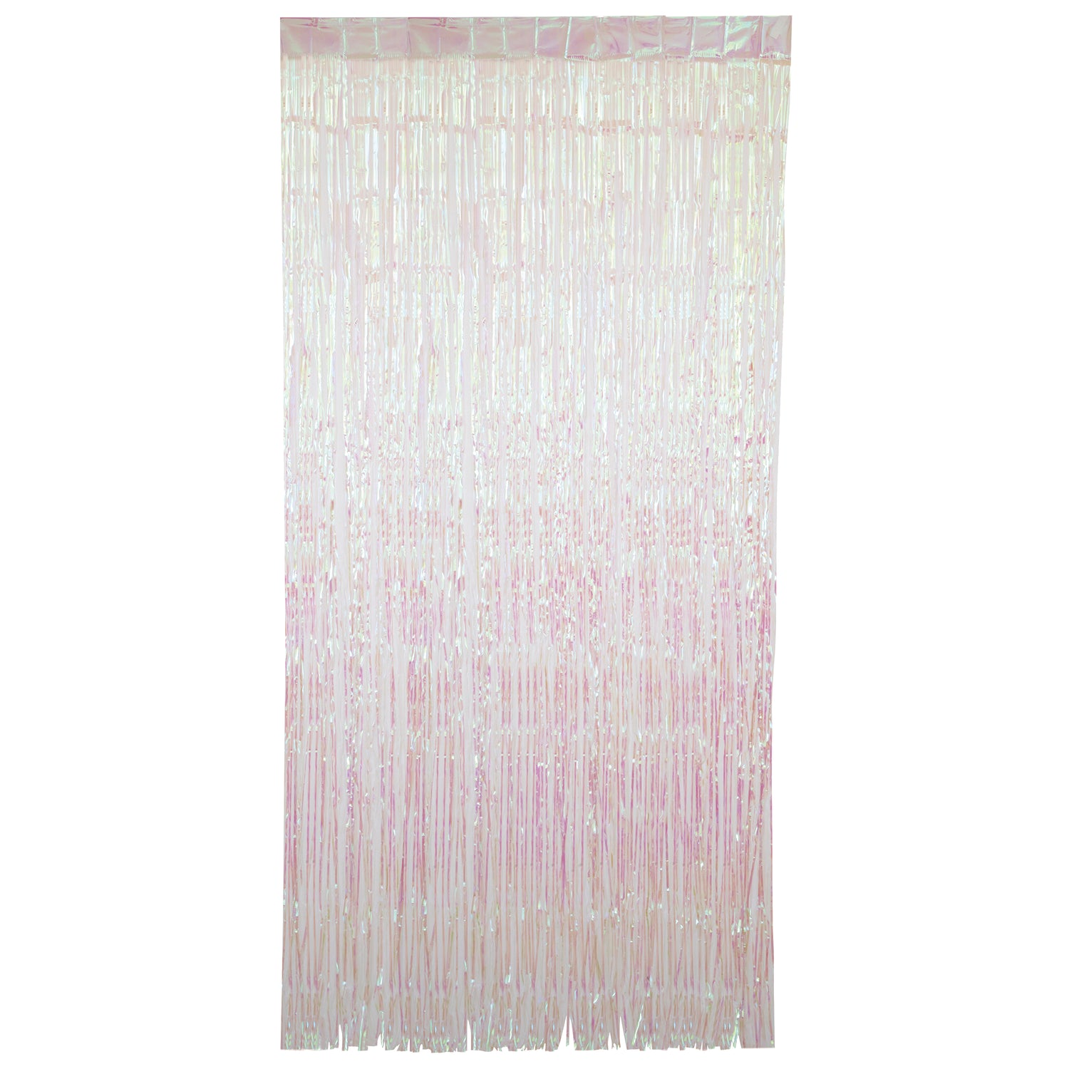 Iridescent Foil Fringe Door Curtain, 3.25 ft x 6.5 ft