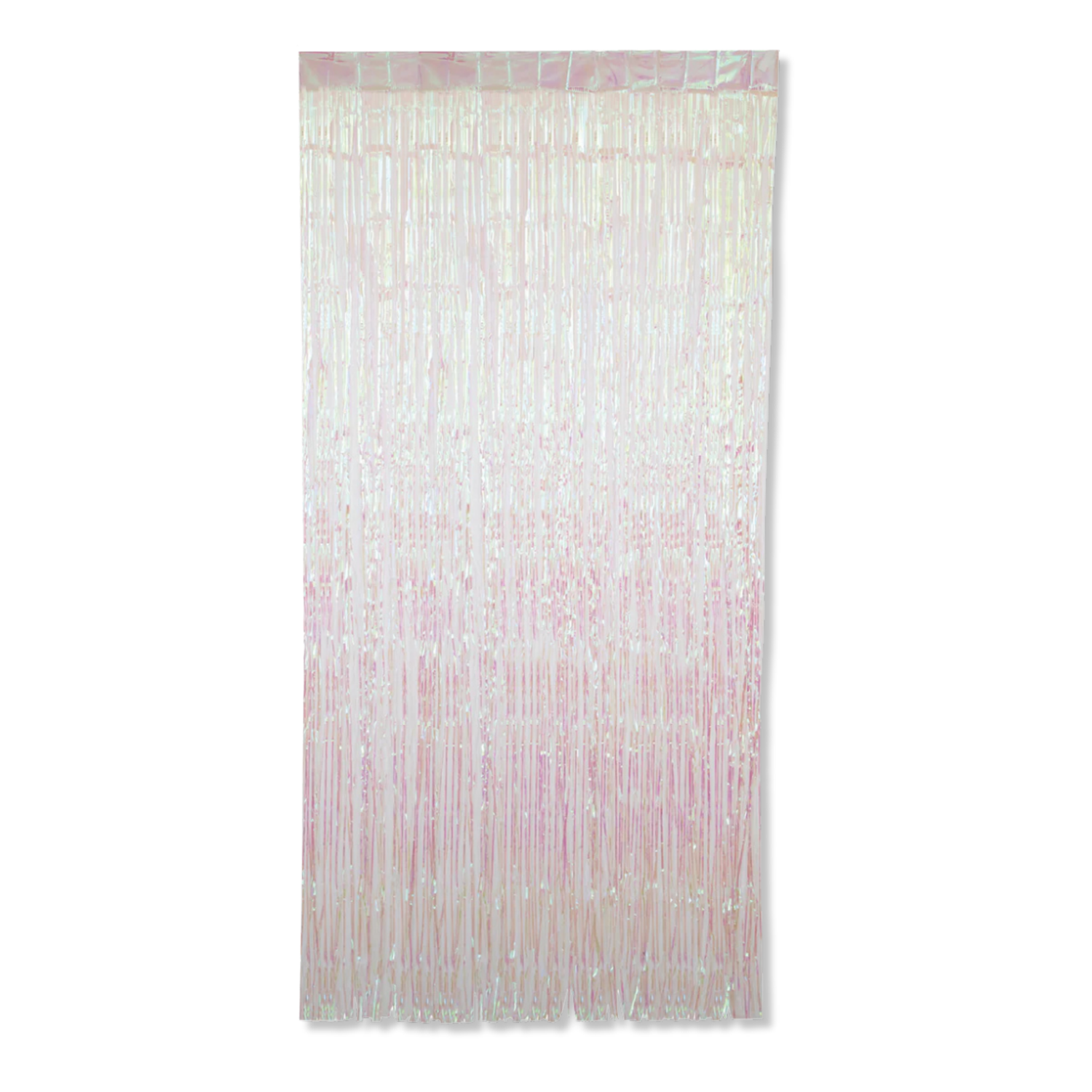 Iridescent Foil Fringe Door Curtain, 3.25 ft x 6.5 ft