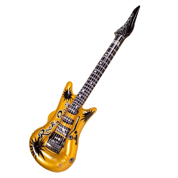 Inflatable 40" Gold & Silver Guitars