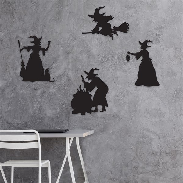 Black Witch Silhouettes