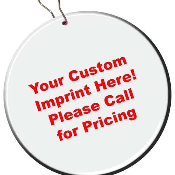 White Plastic 2 1/2" Medallion