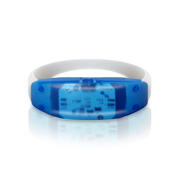 LED Sound-Activated Blue Stretchy Bracelet