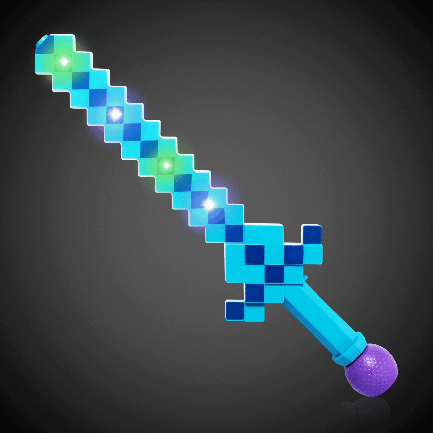 LED Blue Pixel Bubble Sword