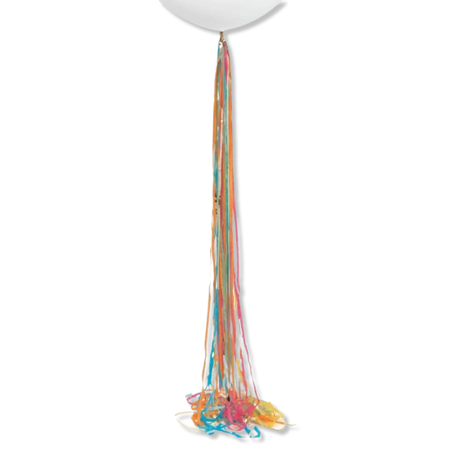 Gold Foil & Colorful Tissue Tassel Balloon Tail, 6 ft