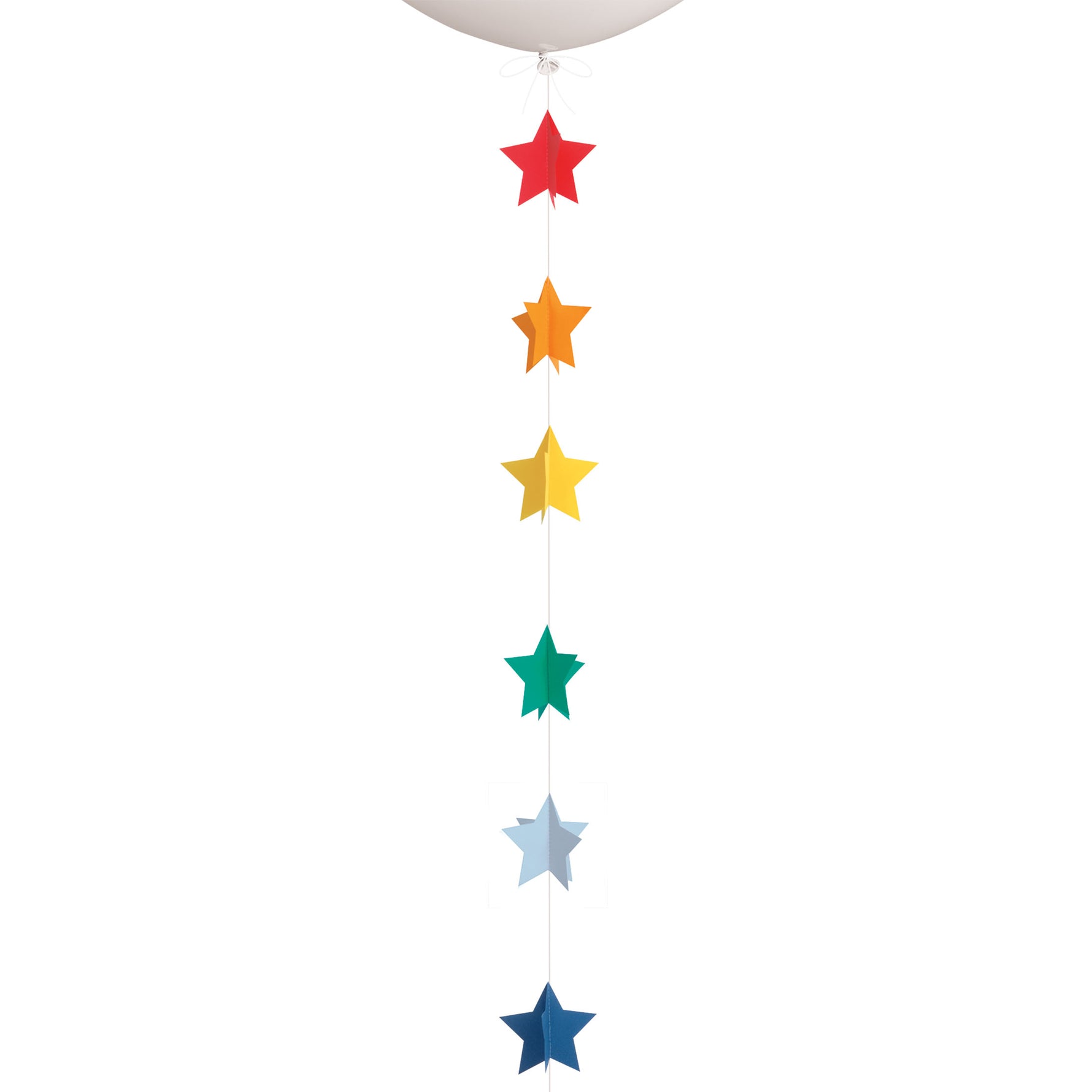 3D Paper Stars Balloon Tail, 6 ft