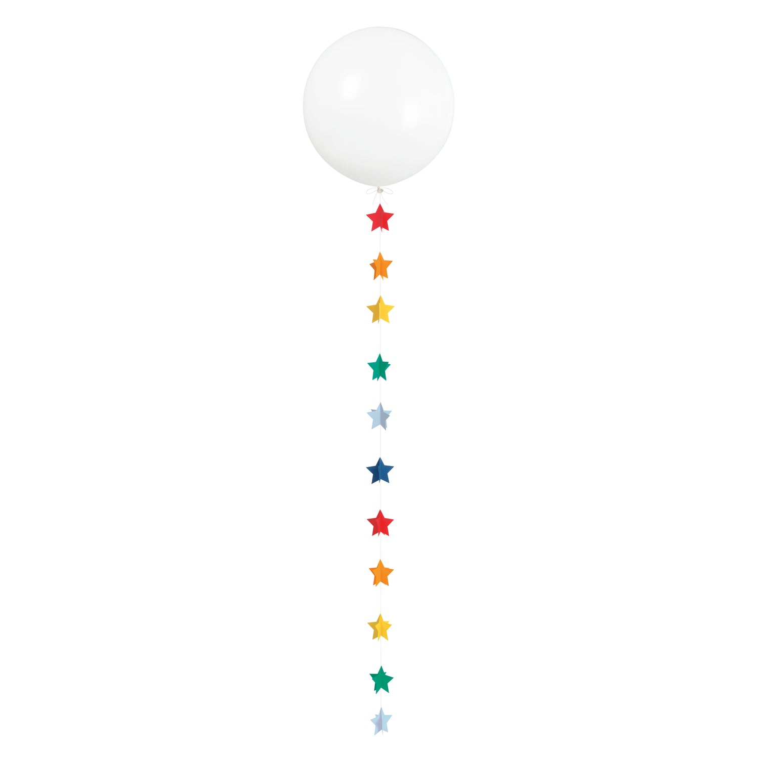 3D Paper Stars Balloon Tail, 6 ft - Image 3