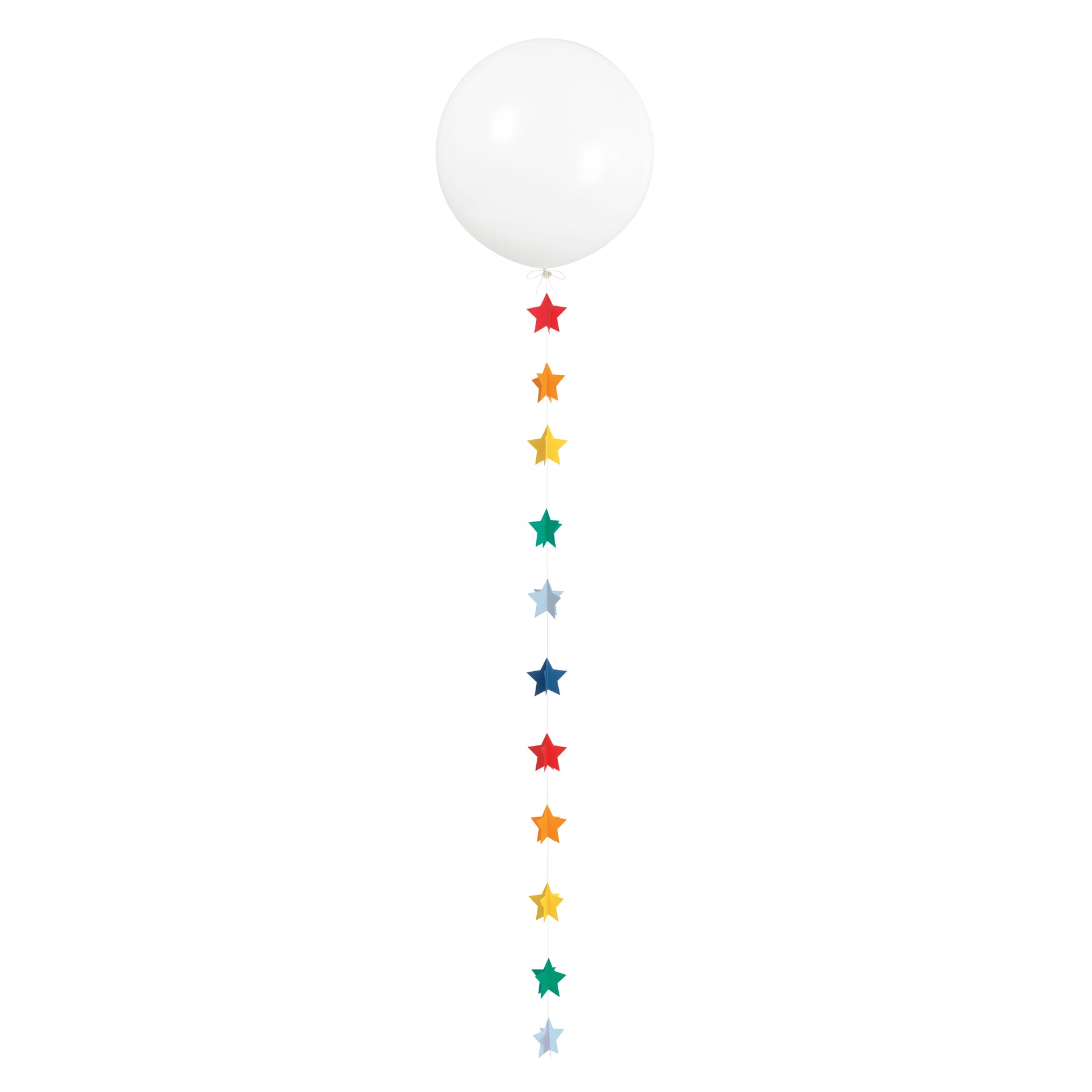 3D Paper Stars Balloon Tail, 6 ft - Image 3