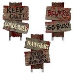 Bloody Sidewalk Signs