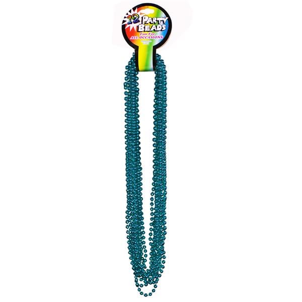 Teal 7mm Bead 33" Necklaces